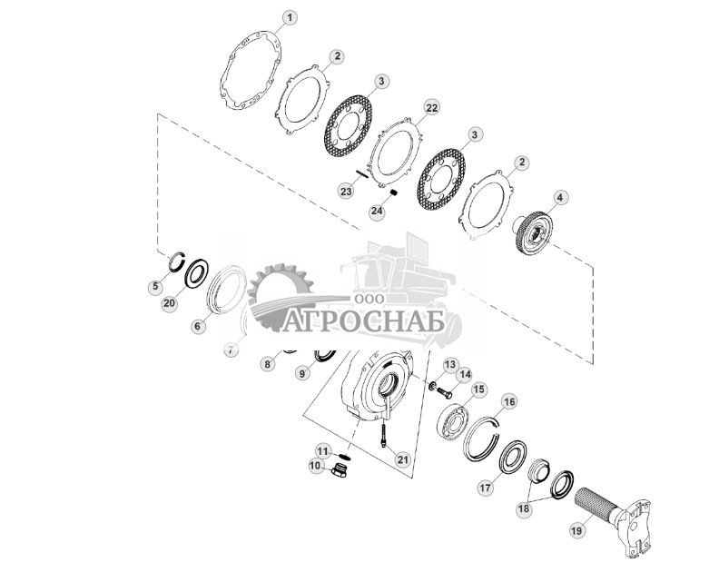 Крышка дифференциала, правая, с тормозами, 50KIVT™ - ST395509 607.jpg